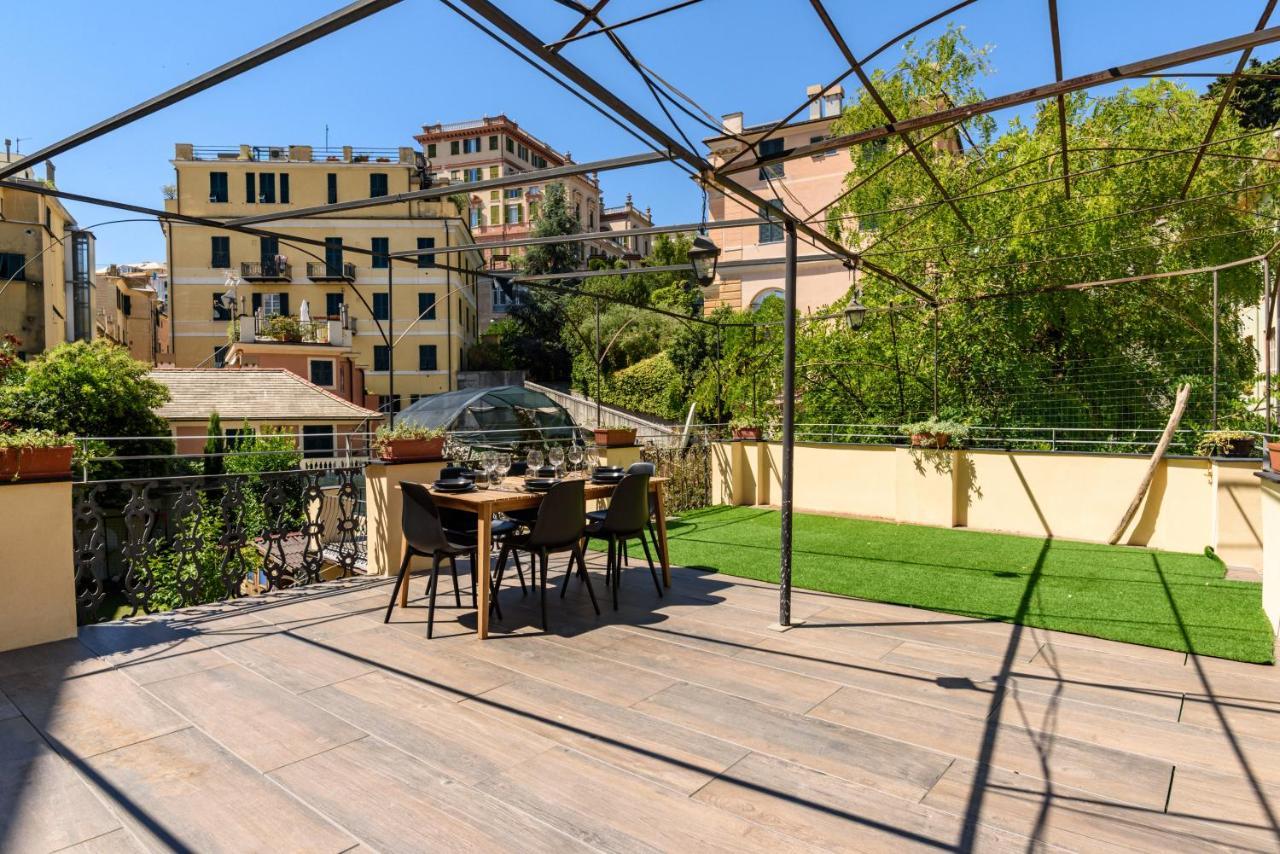 제노바 Esclusivo 130 Mq + Terrazzo Via San Vincenzo 아파트 외부 사진