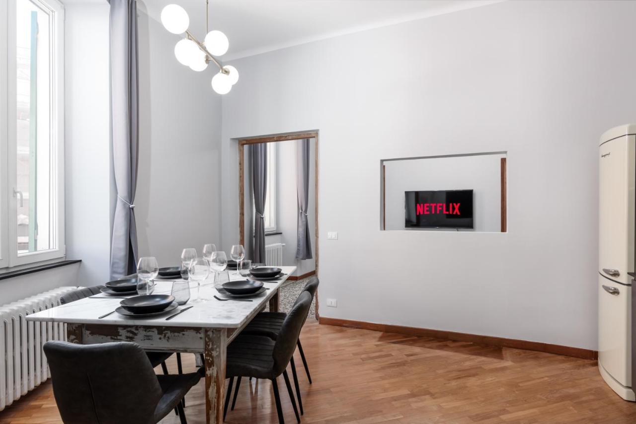 제노바 Esclusivo 130 Mq + Terrazzo Via San Vincenzo 아파트 외부 사진