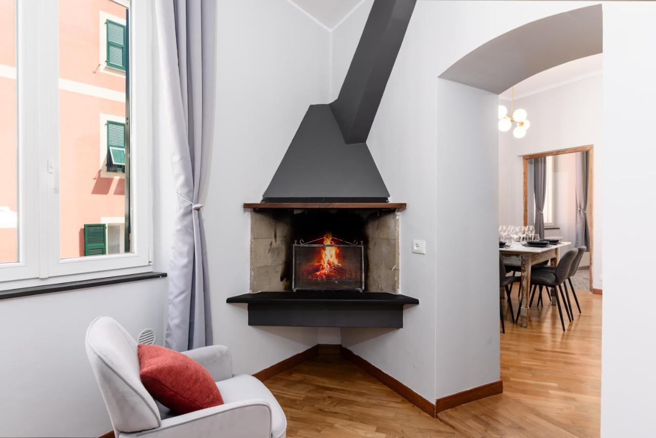 제노바 Esclusivo 130 Mq + Terrazzo Via San Vincenzo 아파트 외부 사진